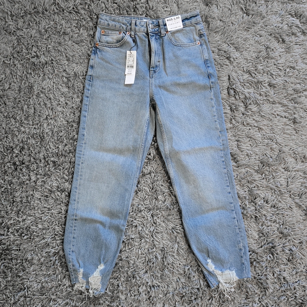 NWT Topshop Straight Jeans
